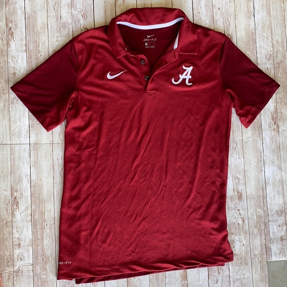 Nike Other - Nike Dri-fit University Alabama Roll Tide Polo Med